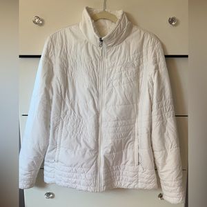 Womens REVERSIBLE white north face jacket